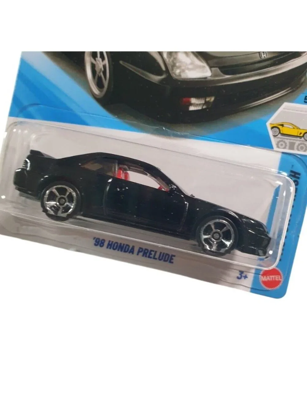 Hot Wheels Factory Fresh 98 Honda Prelude Black Red Interior Mattel Limited New